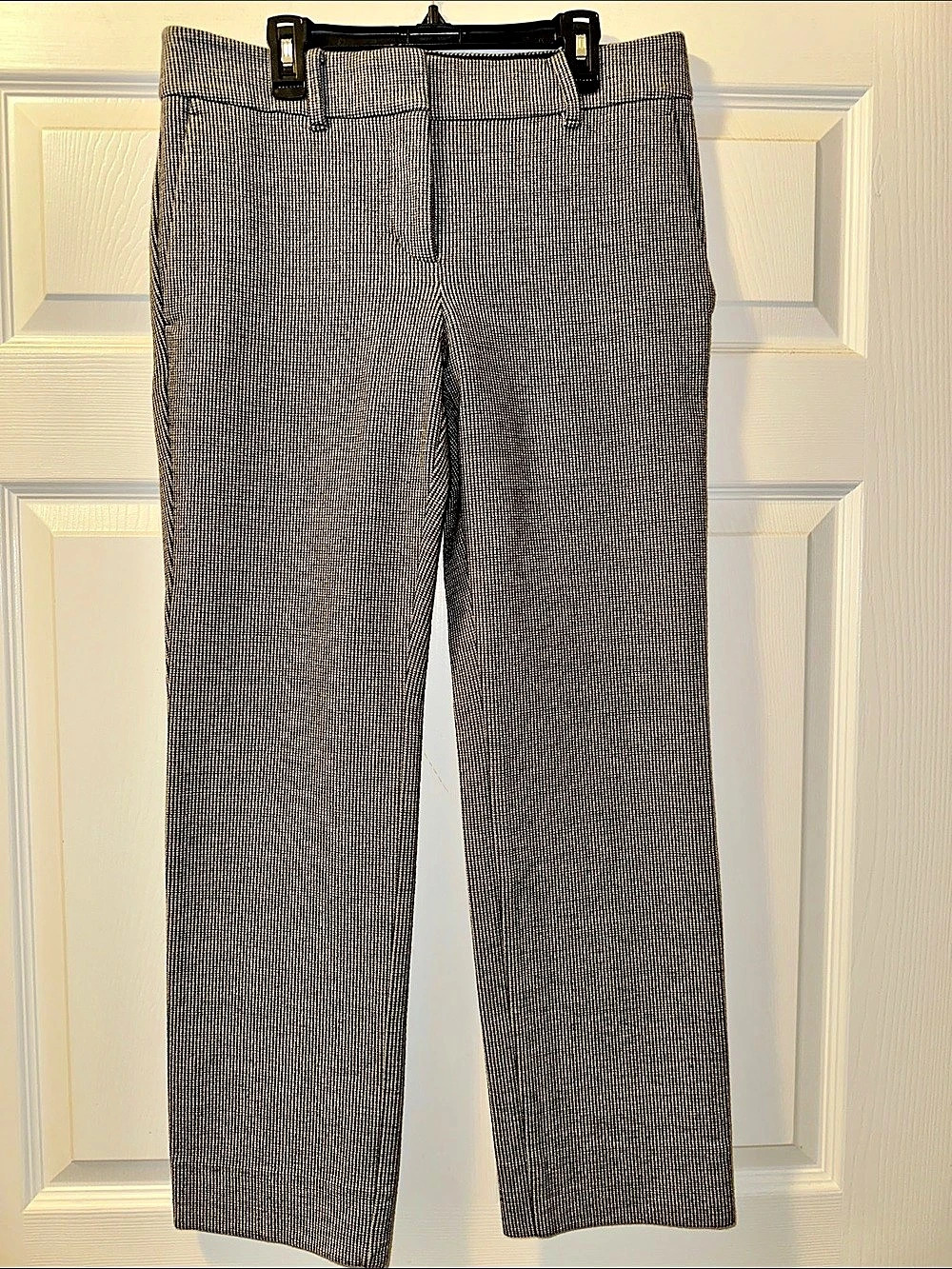 Ann Taylor Curvy Fit Houndstooth Straight Leg Pants - Size 4